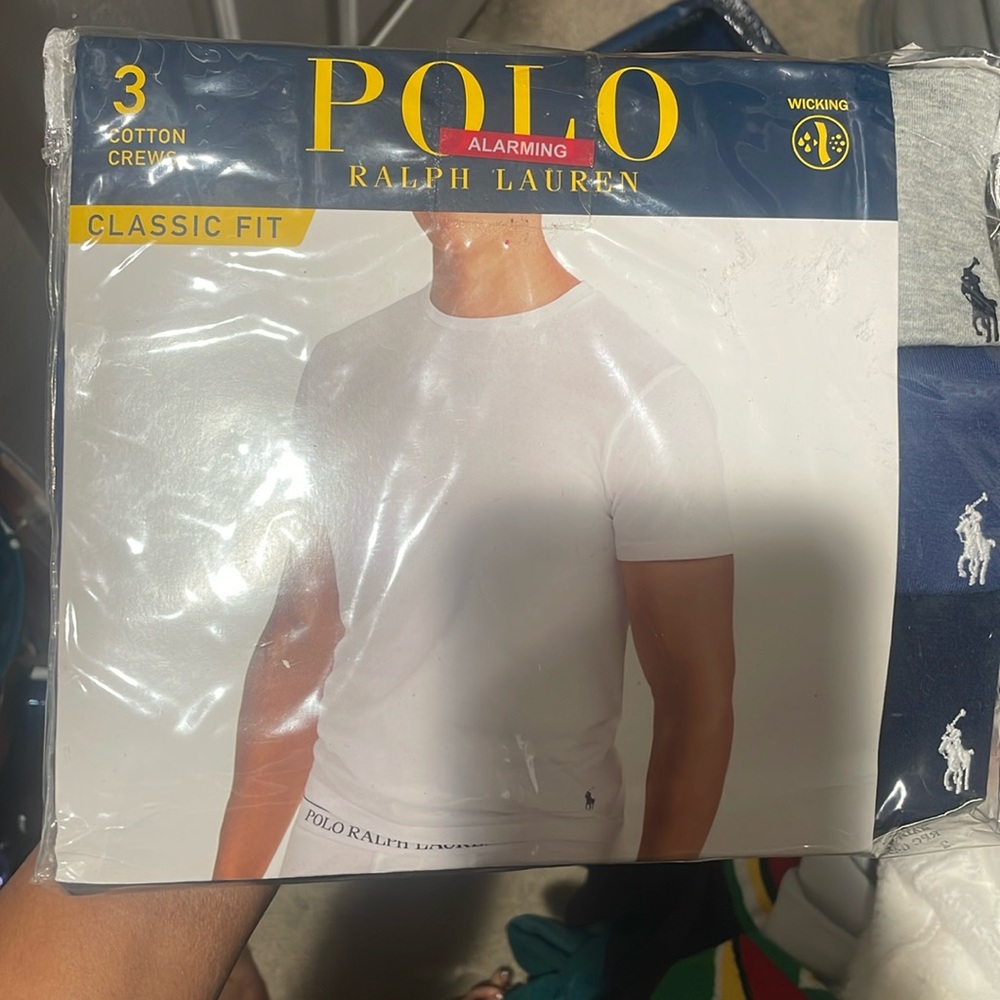 Mens 3 pack polo tees